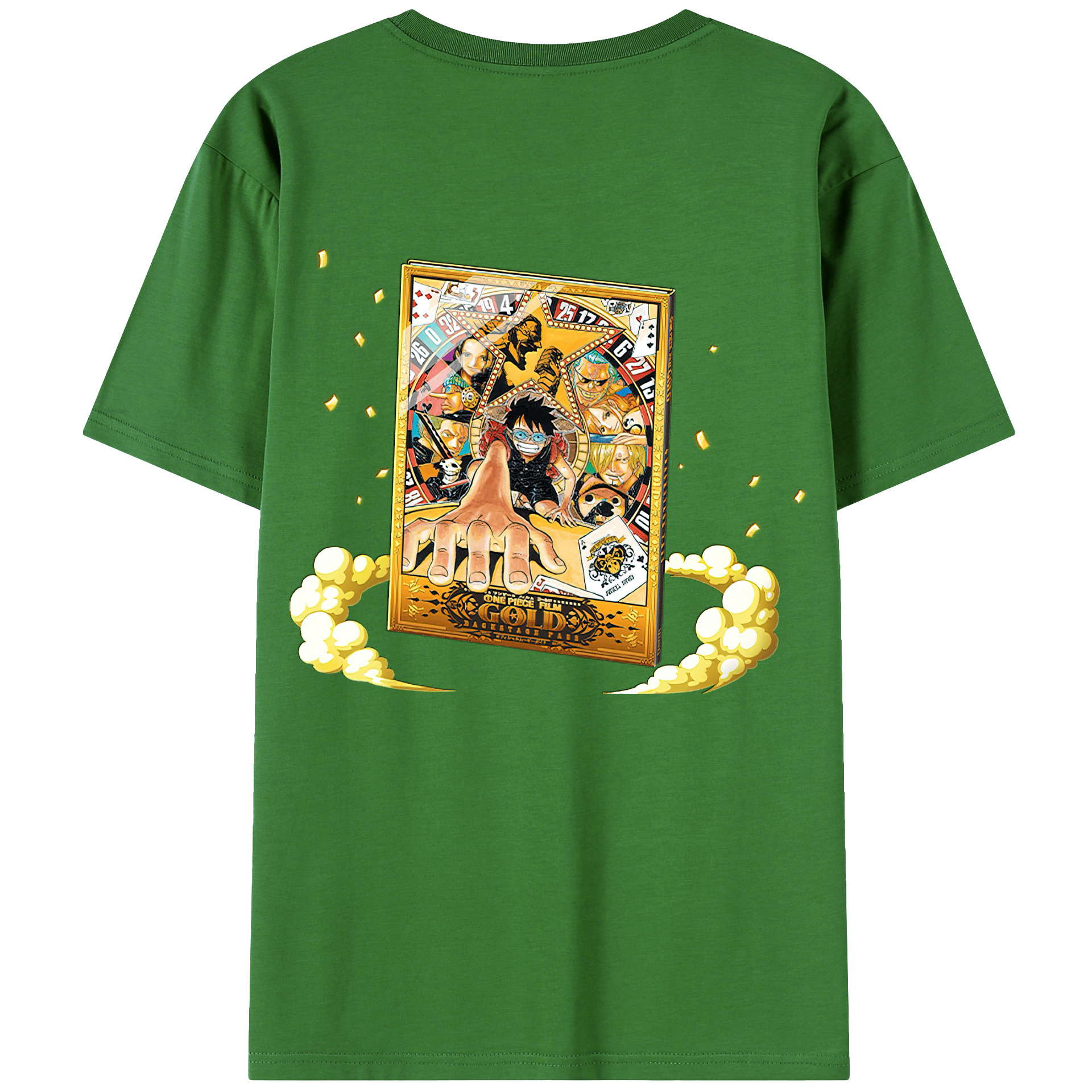 ワンピース モンキー・D・ルフィ ONE PIECE Monkey D. Luffy レディース半袖Tシャツ(バックプリント)